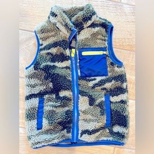 Crew Cut Kids' Camo Sherpa Vest